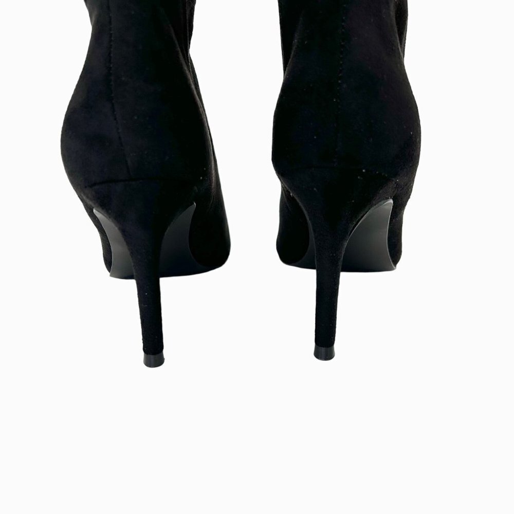 NEW W/ PARTIAL BOX STEVE MADDEN KIMARI TALL BLACK ULTRASUEDE BOOTS - 5 - Picture 6 of 8
